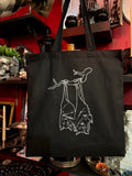 Nocturnal Lovers Bat Tote Bag