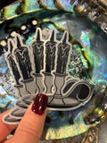 Black Flame Candle Sticker