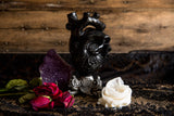 Black Anatomical Heart Vase