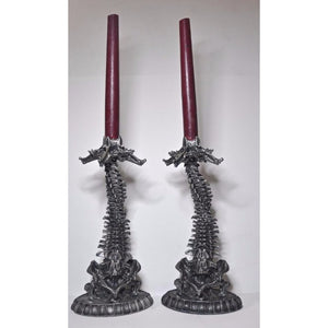Helix Ossuary Candlestick Holder Set