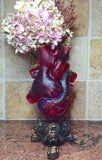 Translucent Red Heart Vase