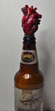Blood Red Heart Bottle Stopper