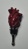 Blood Red Heart Bottle Stopper