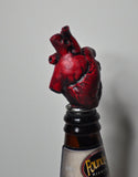 Blood Red Heart Bottle Stopper