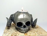 Satyr Fetal Skull Tealight Holder