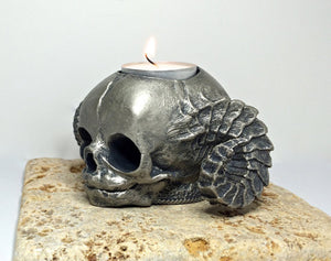 Satyr Fetal Skull Tealight Holder